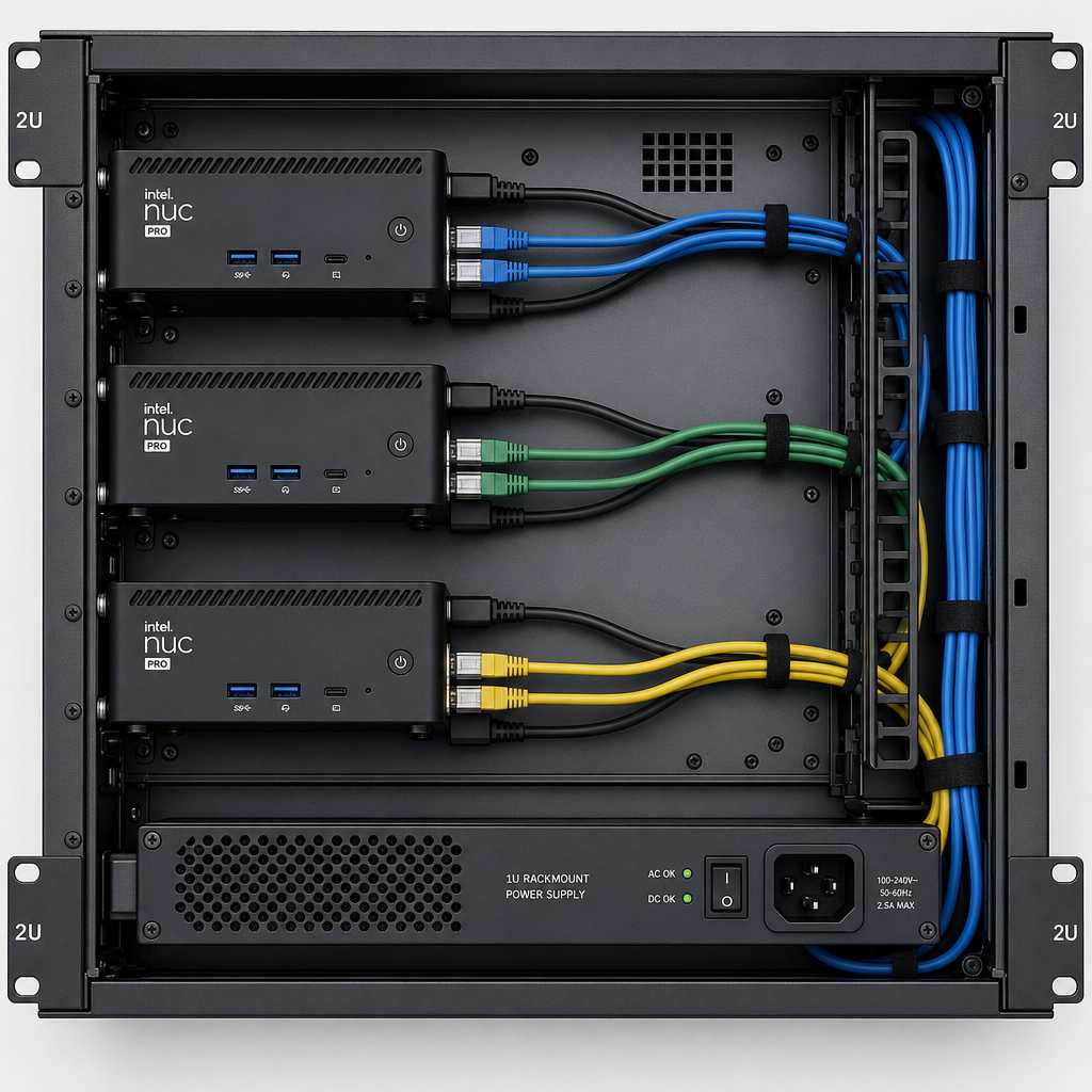 NUC Pro PSU Mounting: Multi-Node Integration Guide